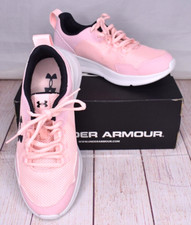 NEW NIB Under Armour Kid Girls UA GS Surge 2 Light Pink Lace Sneakers Size 4Y