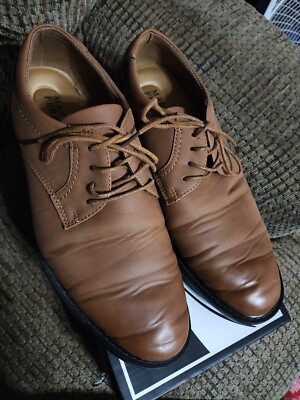 Marco Ferrara Men's Dress Shoes Brown Tan Size 10 Clean With Box