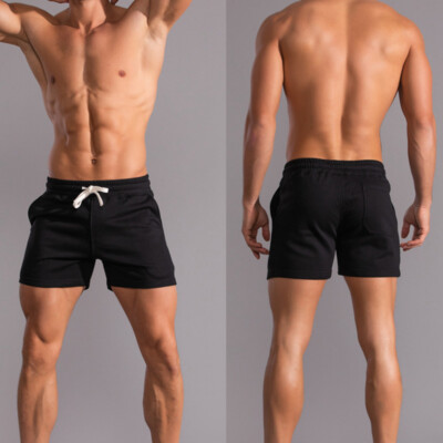 Short De Course Homme 3 Pouces Coton Respirant - Musculation Gym Entraînement
