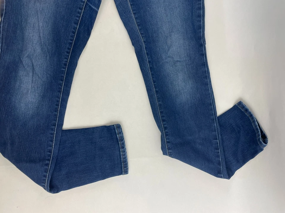 Женские джинсы с универсальной резьбой размер 6/28L джинсовая ткань узкие с низкой талией карманы со складками - Изображение 4 из 4