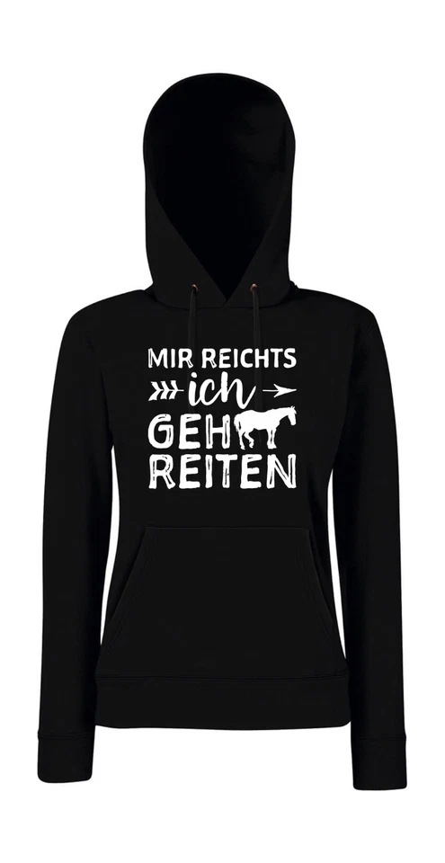 Mir reichts ich geh reiten. Pferde reiten Reiter Girlie Kapuzenpullover - Bild 1 von 1