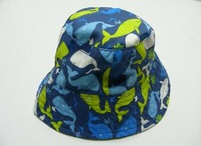 UV SKINZ - Whale Print  Yellow - REVERSIBLE - 3T Size Bucket Hat Sun Cap 