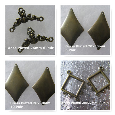Earring  Findings  Jewelry Supply Bead Clasps Copper PT Brass PT