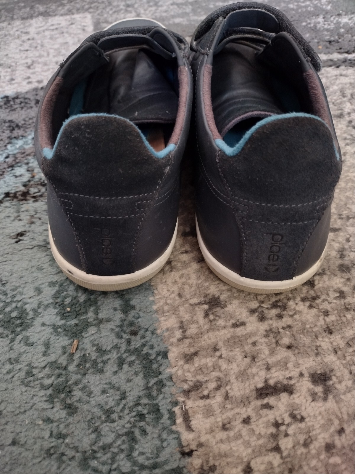 SAOLA Scarpa sportiva Plae Larkin unisex blu pelle scamosciata gancio passante uomo 11 5 donna 13