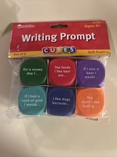 Soft Foam Learning Resources Writing Prompt Cubes Set of 6 NEW