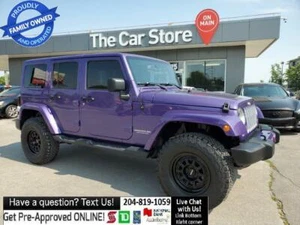 2017 Jeep WRANGLER UNLIMITED 4WD Sahara Navi, Leather, ALPINE, Hard & Soft Top!