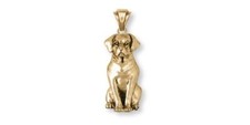 Labrador Retriever Pendant Jewelry 14k Gold Handmade Dog Pendant L6-PG