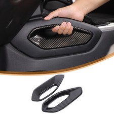 Cubierta de moldura de manija de agarre de consola de fibra de carbono ABS para Nissan Frontier 2022+