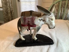 Vintage Donkey Mule Litho Tin Novelty Mechanical Liquor Dispenser Bancroft?  T11