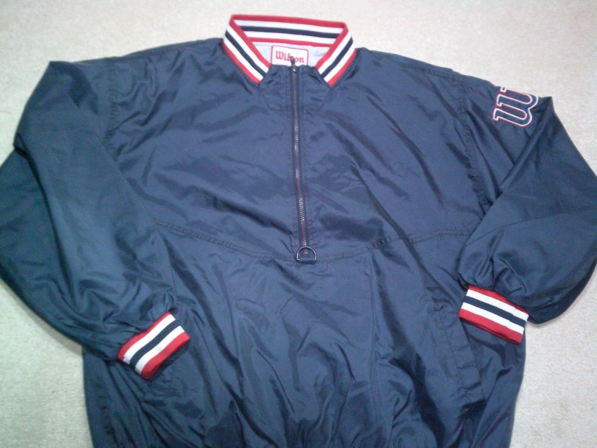 Vintage Wilson Windbreaker Jacket Mens 2XL XXL Blue 90s