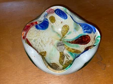 Vintage Venetian Art Glass Toscany Mid Century Bowl