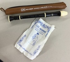 Vintage LMI Recorder Soprano ASRB - 201 W/Carry Case Made In Korea