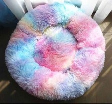 Dog Bed cat Warm Pet Calming NEW Beds Comfy Fluffy thick Washable Small