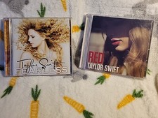 2 Lot Taylor Swift CD'S-Fearless  Red.. Inserts Are Near Mint