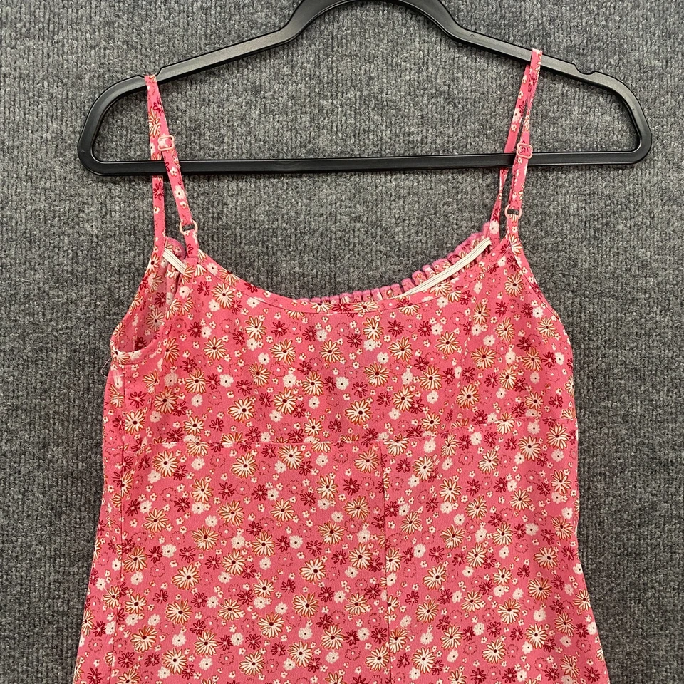 Vestido Vintage Jonathan Martin Talla 9 Rosa Floral Babydoll Y2K Años 90 Fairy Cottage Foto 4 de 4