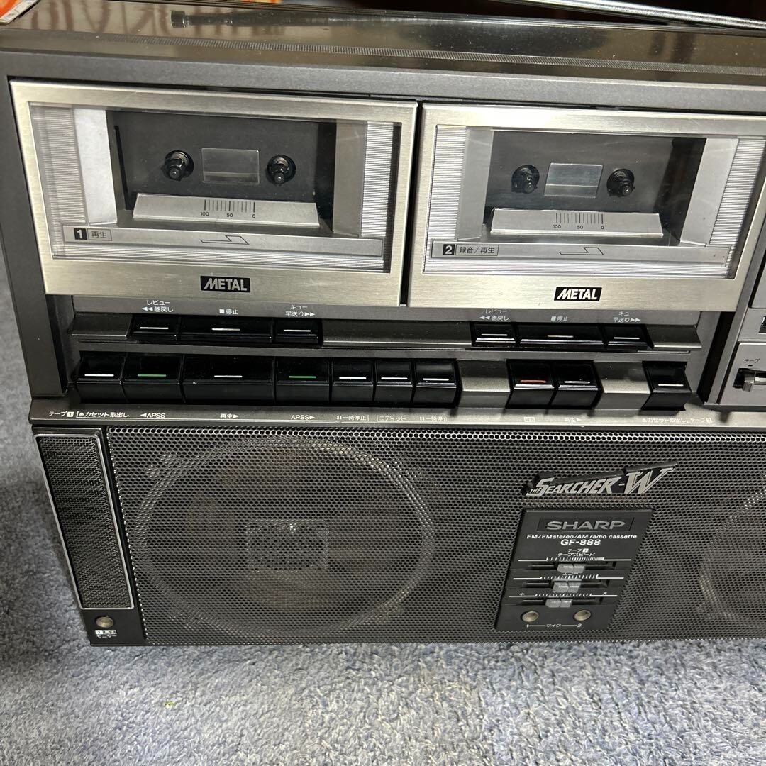 SHARP GF-888 カセットデッキ Sharp GF-888 Cassette Recorder Boom Box Vintage Junk | eBay