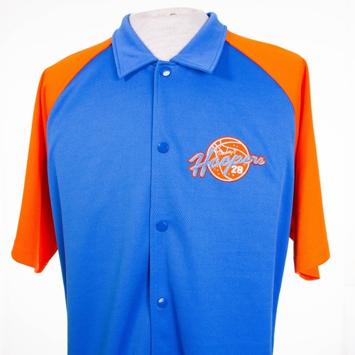 Walt Disney World Mens M Mickey Mouse Hoopers Baseball Jersey Short Sleeve - Picture 2 of 10