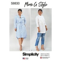 Simplicity 8830 Misses Klein Shirt Kleid NäHen Muster GrößEn 6-14 & 16-24