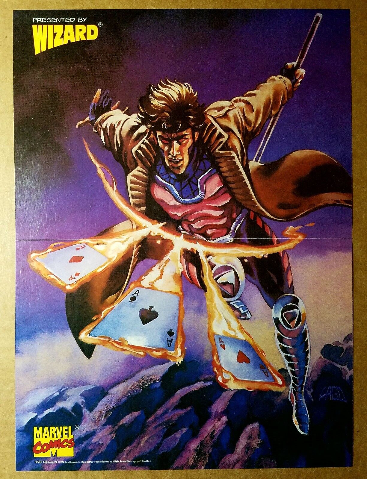 Gambit Fan Art Poster DIGITAL DOWNLOAD Instant Print 