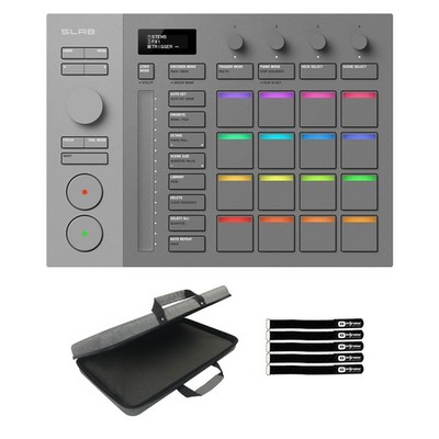 AlphaTheta SLAB Music Production Controller with Case Package