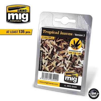 Ammo by MIG Jimenez Tropical leaves Version 2  1:48-1:35-1:32 Diorama 8409