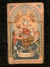 Santino Madonna della Corona difettato con scotch