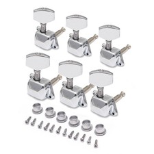 Guitar String Tuning Pegs Semiclosed Machine Heads Tuners Tuning Keys 6R Chrome