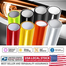 NEW Premium Vinyl Protection Film Tint Headlight Fog Light Sider Marker Wrap US