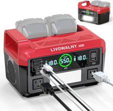 550W Power Inverter Compatible with Milwaukee 18V Battery, DC 18V to AC 110-120V