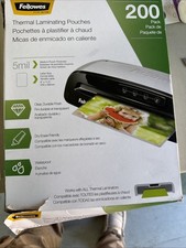 Fellowes Laminating Pouches Letter Size Hot Pouch 9 x 11.5 5 mil 200 pack
