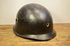 Danish M48 helmet with bullet strikes - Original
