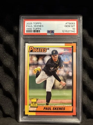 2025 Topps Series 1 - 1990 Topps Baseball Paul Skenes #T90-63 PSA 10