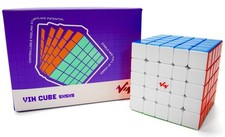 VIN Cube 5x5 Magnetic, Ball-Core, UV Coated Speed Cube OFFICIAL USA VENDOR