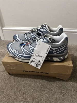 Salomon S-Lab XT6 Herren Sneaker s. Karton UK Größe 11. Ohne Deckel UVP 165£. Grau/Silber