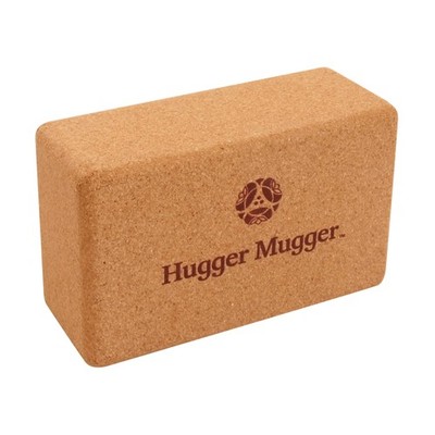 Hugger Mugger Cork Yoga Block  Naturally Grippy Texture, Durable, Made from R...