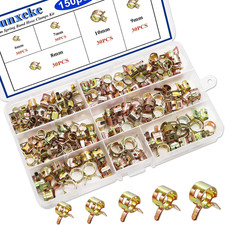 Sunxeke 150pcs Spring Band Hose Clamps Assortment Kit5 Sizes Fuel Line Hose Sunxeke 150pcs Spring Band Hose Clamps Assortment Kit5 Sizes Fuel Line Hose