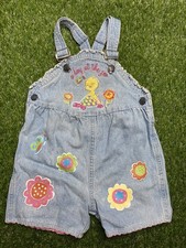 Vintage Looney Tunes Tweety Bird Overalls A Day At The Zoo Size 24 Months