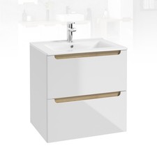 Waschtisch Unterschrank STILLA D60-1 60x60x45 Waschbecken Badschrank Hochglanz