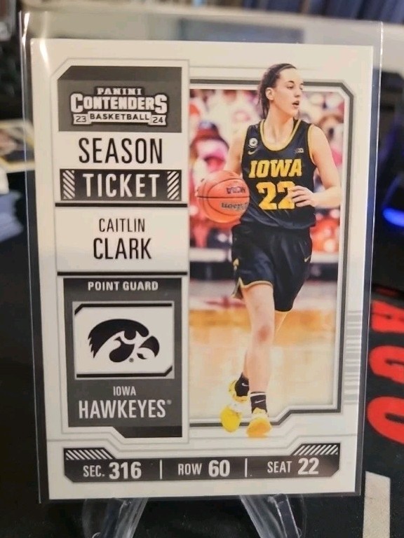 Panini 2024 Caitlin Clark Collection Season Ticket #CC1 Iowa Hawkeyes Basketball