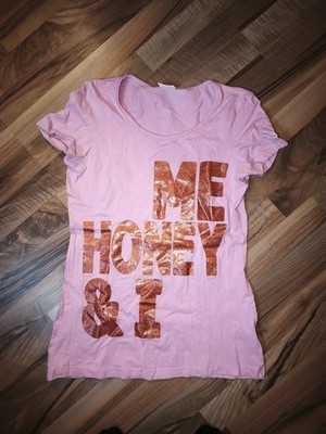 Schönes Damen-Longshirt In Pink Mit Aufschrift/Rainbow Collection/38/40/Cotton