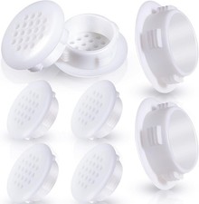 Queekay 16 Pcs Soffit Vents White 30 Mm/ 1.2 in Plastic Small Round Air Vents B