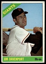 1966 Topps #176 Jim Davenport