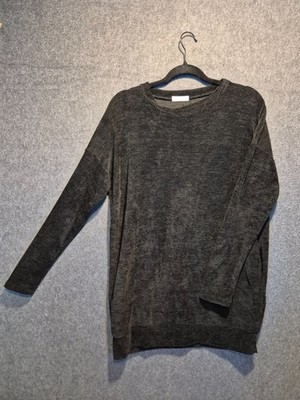 Cherish Oversized Charcoal Gray Knit Sweater Casual Lounge Everyday Minimalist