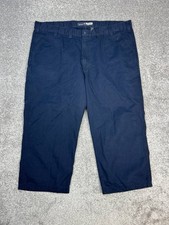 Carhartt Rugged Flex Relaxed Fit Canvas Work Pants Mens 44 Blue Cotton High Rise