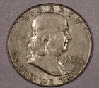 1963-D Franklin SILVER Half-Dollar Coin, Extra Fine