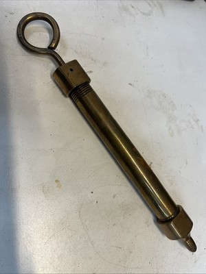 Vintage Brass Syringe-Type Grease Gun Lubricate Oiler A. Gariepy Injector