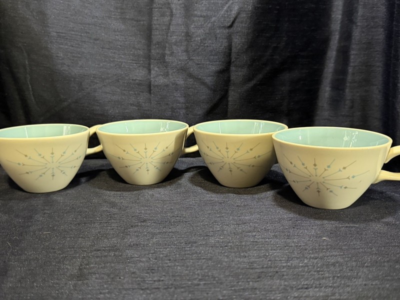 Mid Century Atomic Knowles Four Seasons Casual China Pinwheel Teacup