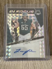 2025 Panini Mosaic Football #IFS-LJN In Focus Signatures Lane Johnson Auto Eagle