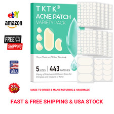Pimple Patches Hydrocolloid Acne Cover Bulk 443 Count for Face Clear Skin Care
