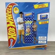 Hot Wheels Pool Float for Kids & Adults 67” Summer Lounger Float New Sealed